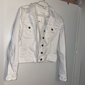 KUT from the Kloth White Jean Jacket